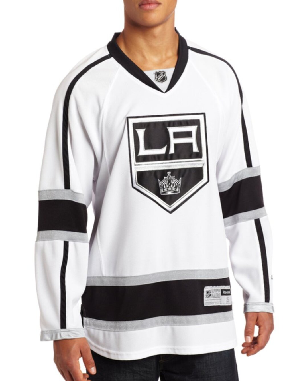 Men's Los Angeles Kings Reebok White Premier Away Jersey